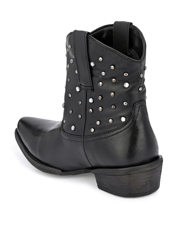 Women's Genuine Leather Half Ankle Boot