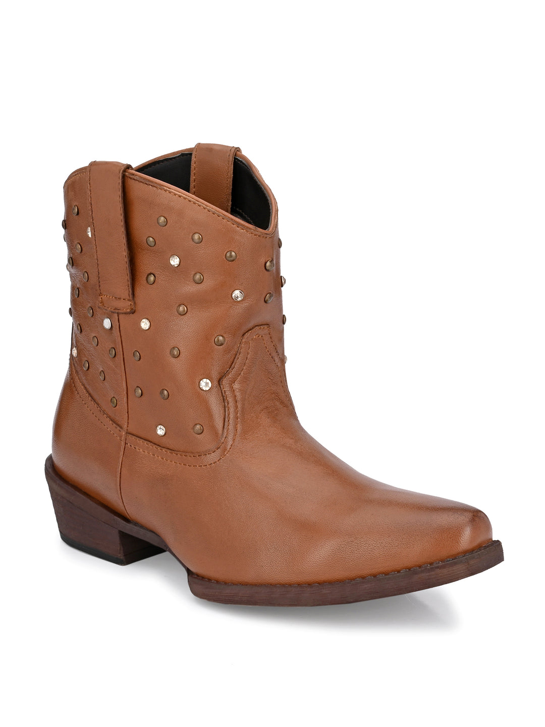 Women's Genuine Leather Half Ankle Boot