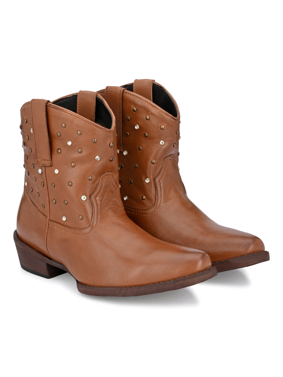 Women's Genuine Leather Half Ankle Boot