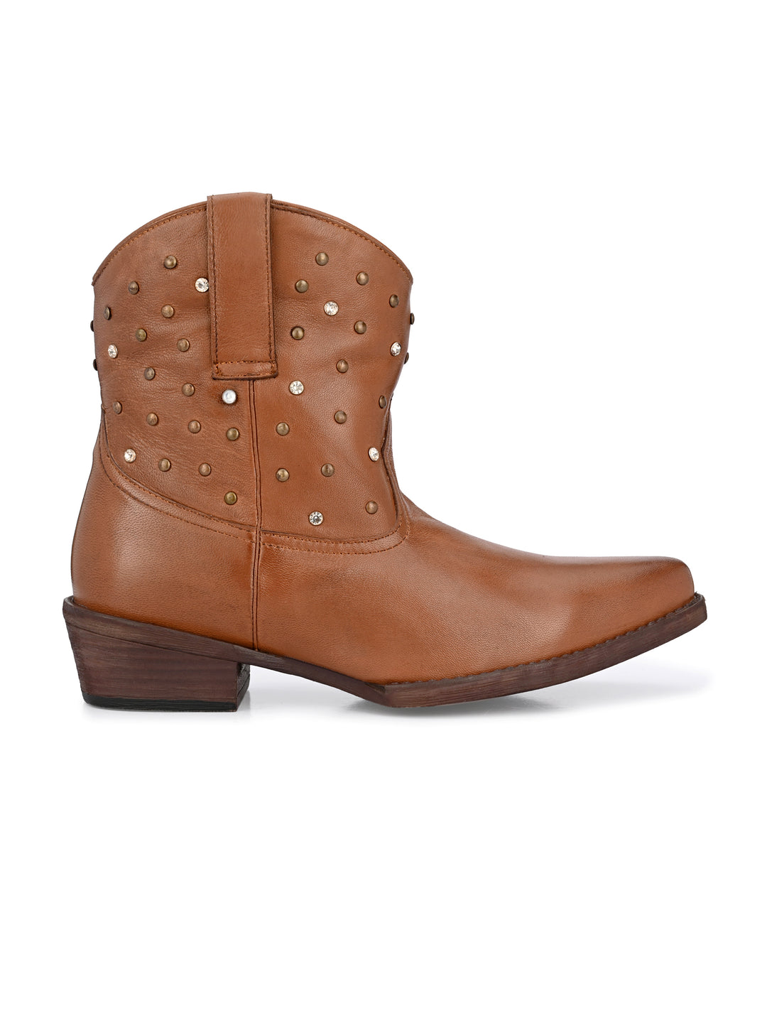 Women's Genuine Leather Half Ankle Boot