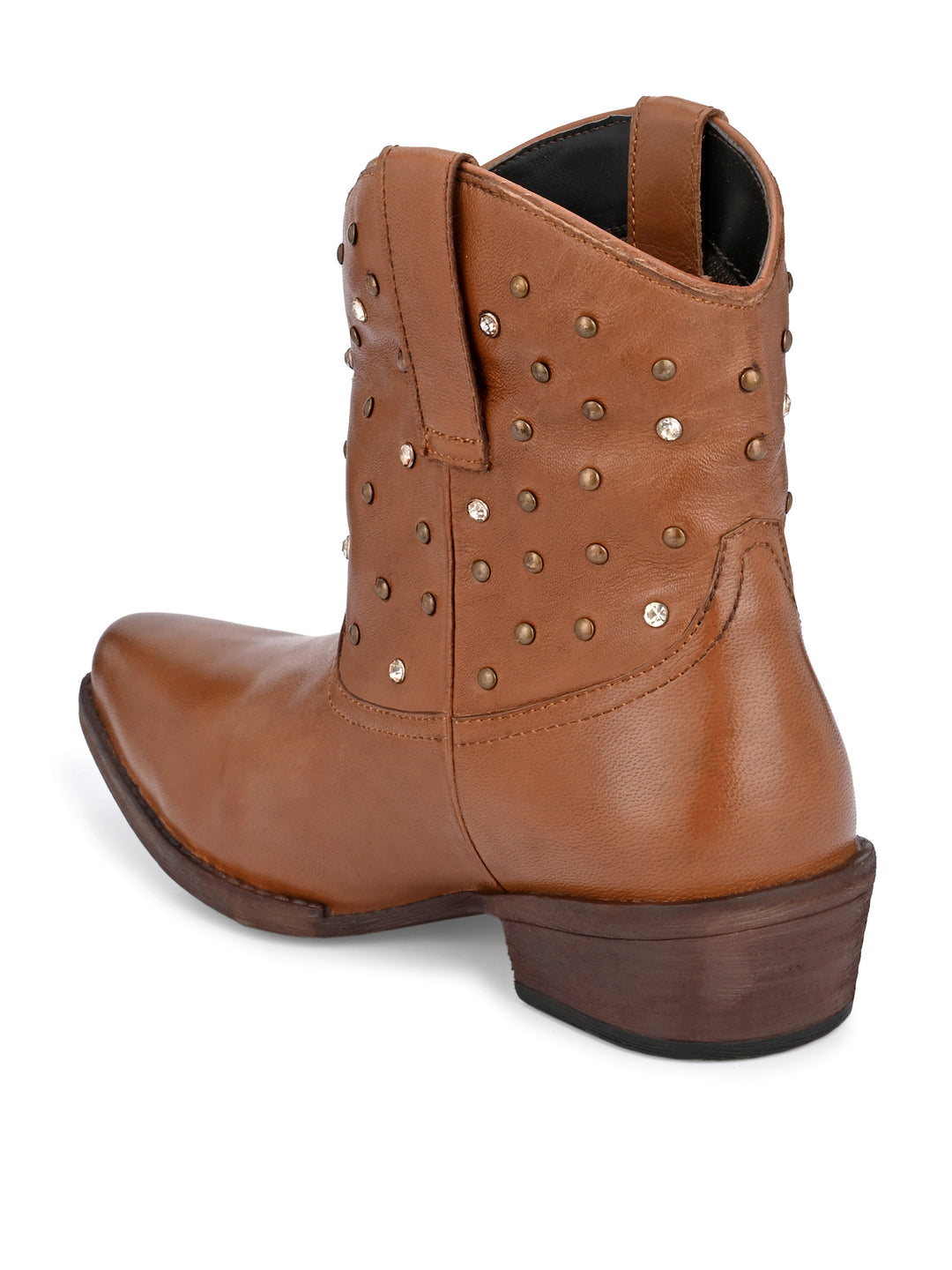 Women's Genuine Leather Half Ankle Boot