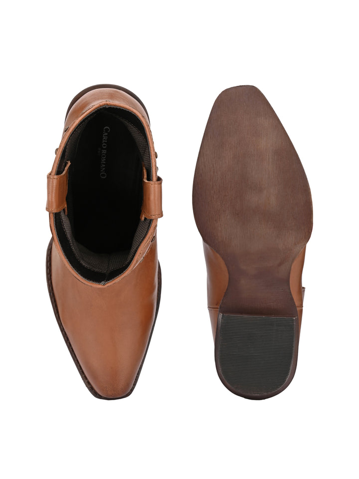 Women's Genuine Leather Half Ankle Boot