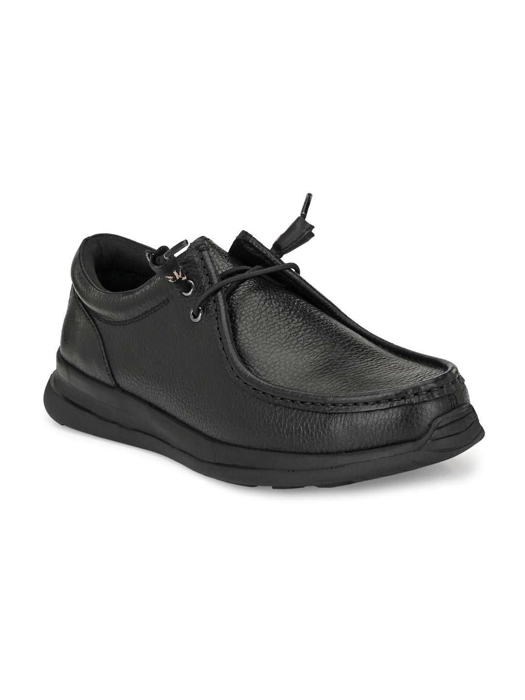 Men's Milled Leather Fancy Lace Up Casual Shoes
