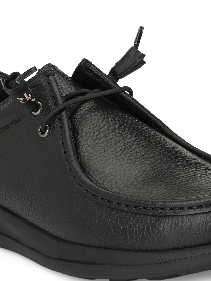 Men's Milled Leather Fancy Lace Up Casual Shoes