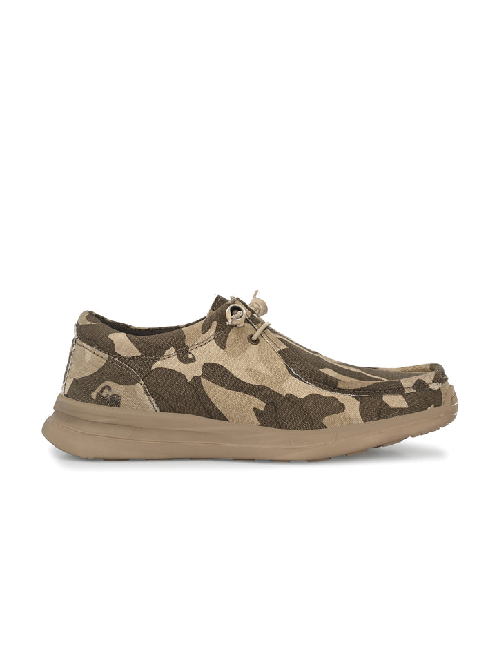 Men's Canvas Fancy Lace Up Casual Shoes