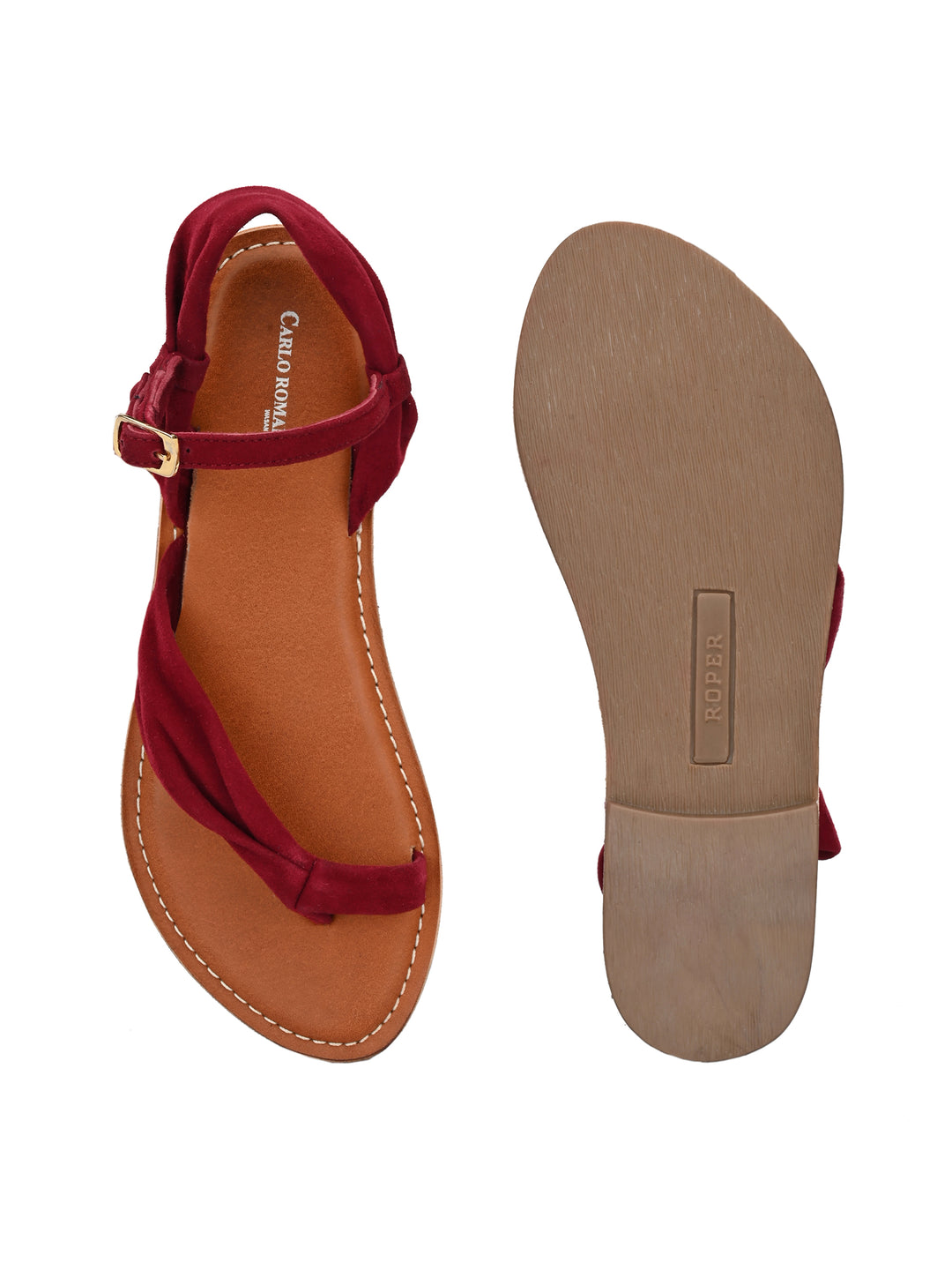 Women's Genuine Leather Flat Sandal