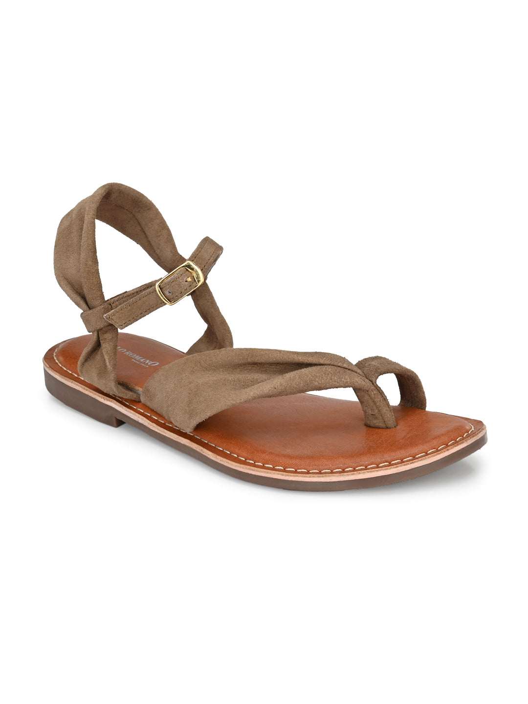 Women's Genuine Leather Flat Sandal