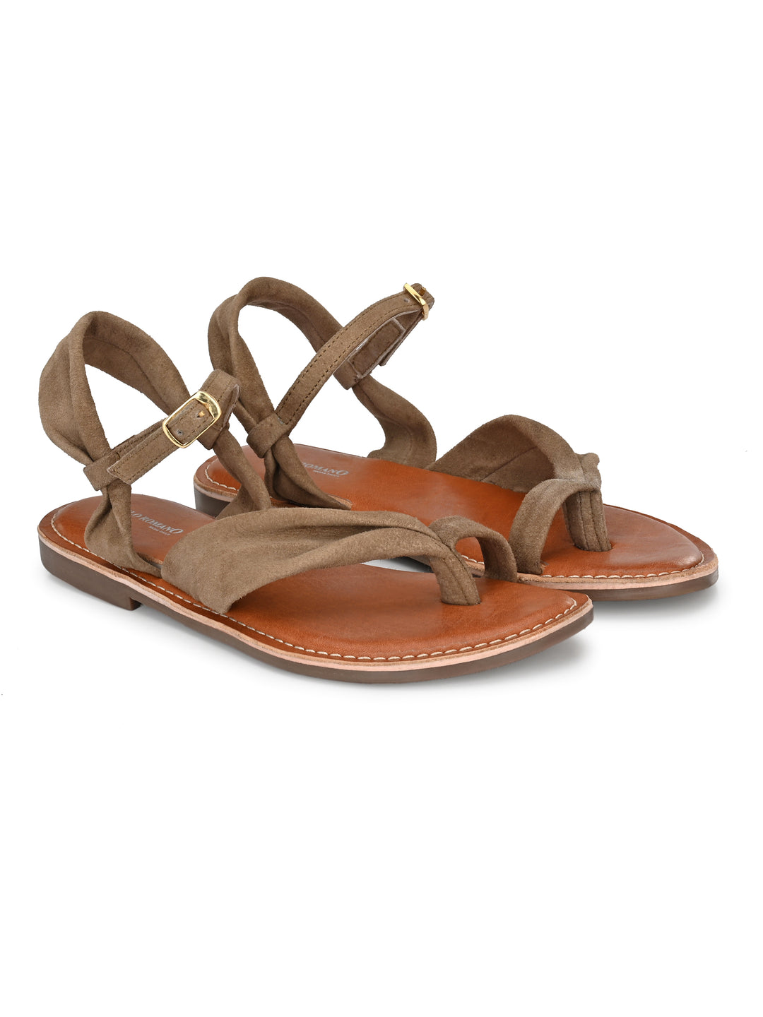 Women's Genuine Leather Flat Sandal