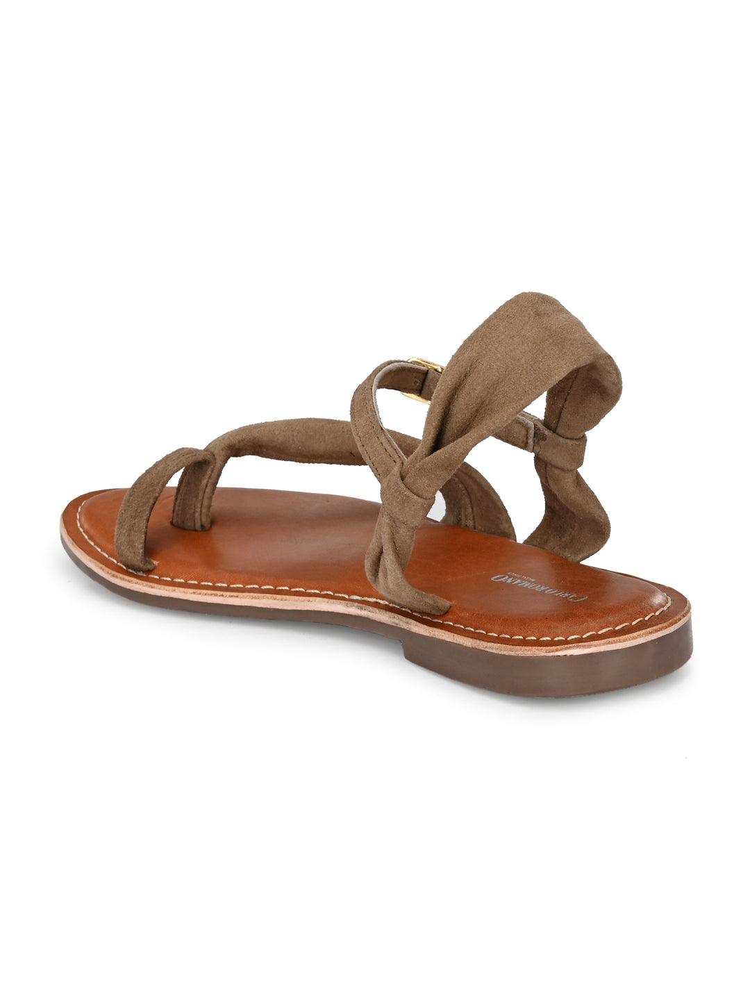 Women's Genuine Leather Flat Sandal