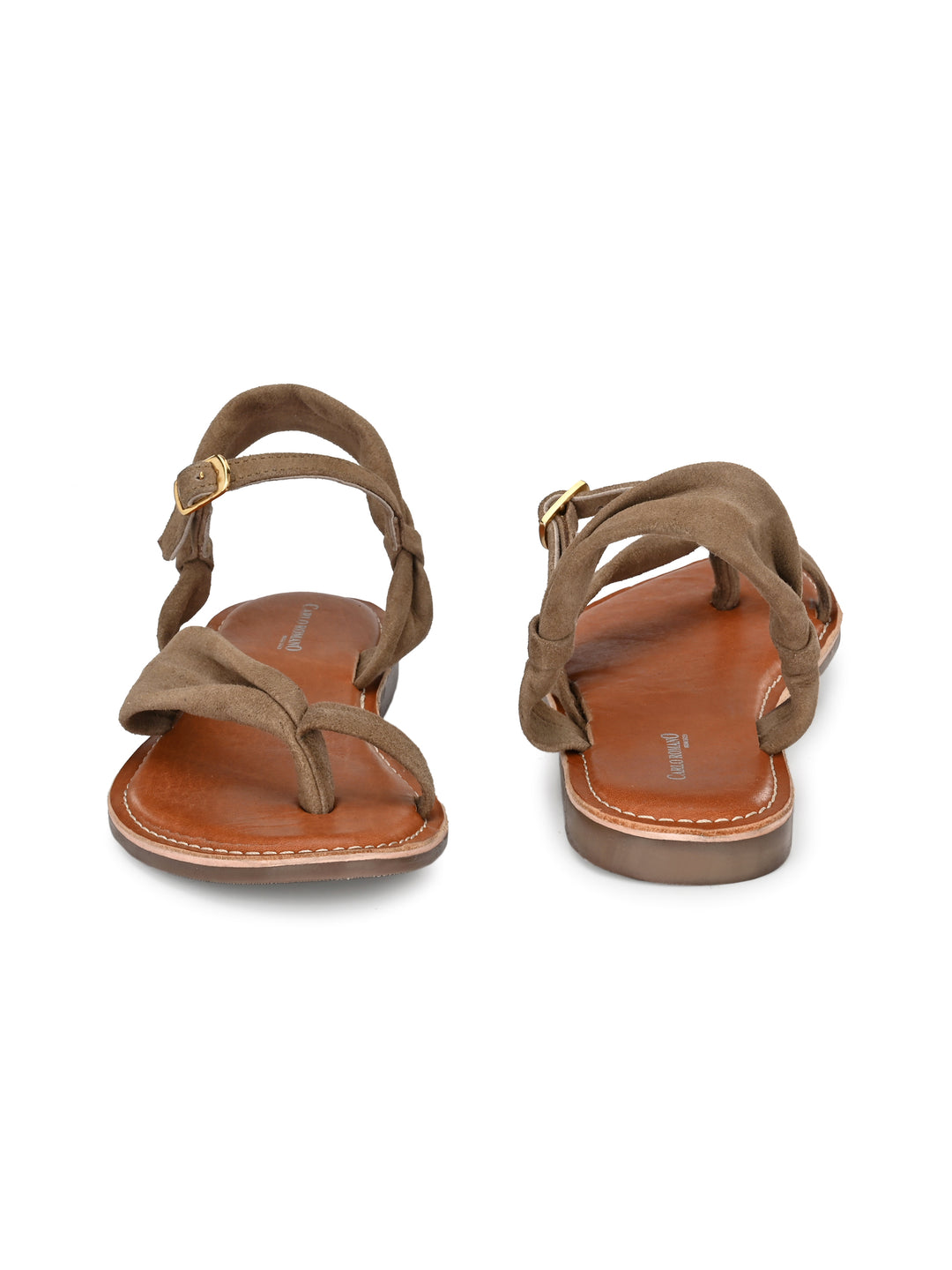 Women's Genuine Leather Flat Sandal