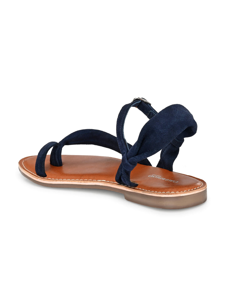 Women's Genuine Leather Flat Sandal