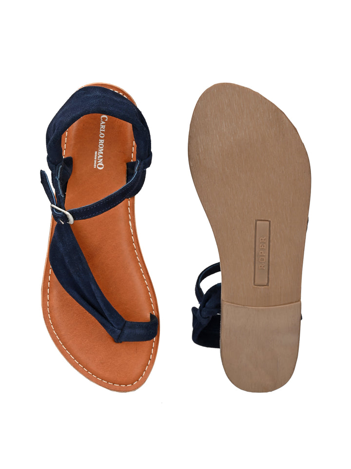 Women's Genuine Leather Flat Sandal
