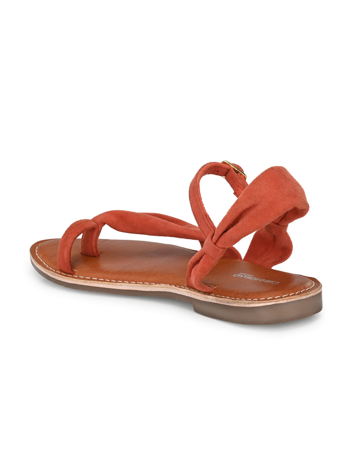 Women's Genuine Leather Flat Sandal