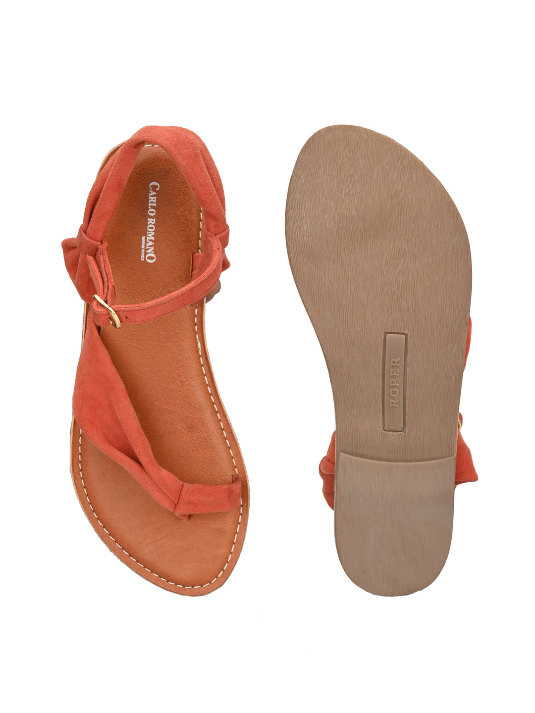 Women's Genuine Leather Flat Sandal
