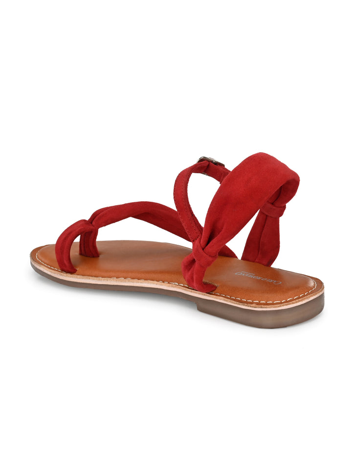 Women's Genuine Leather Flat Sandal