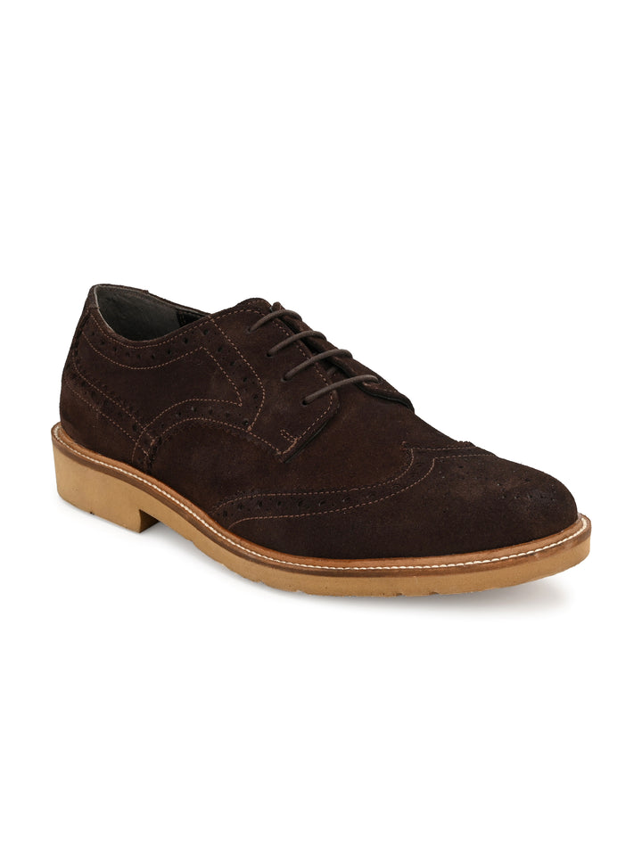 Men's Suede Leather Brogue Shoe