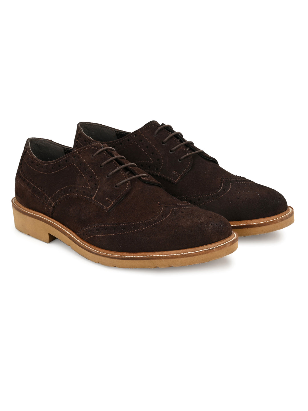 Men's Suede Leather Brogue Shoe