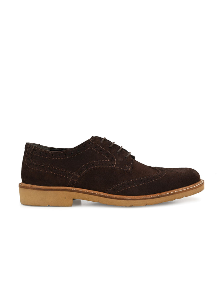Men's Suede Leather Brogue Shoe