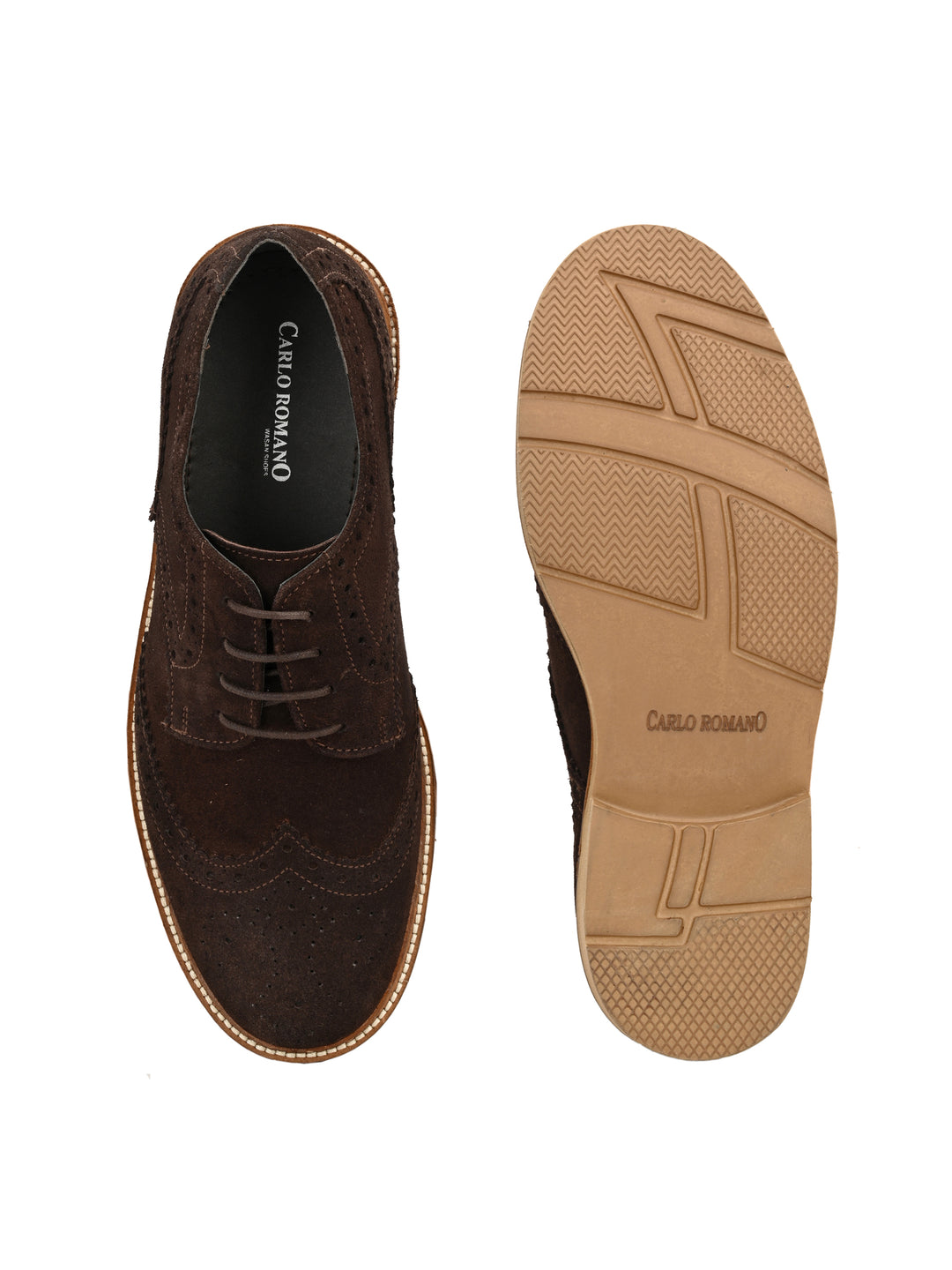 Men's Suede Leather Brogue Shoe