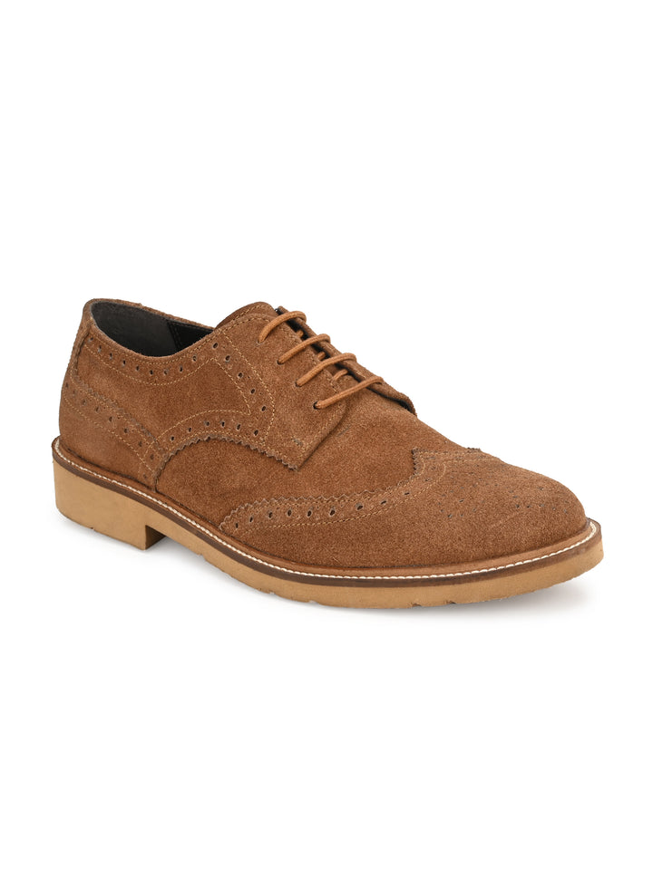 Men's Suede Leather Brogue Shoe