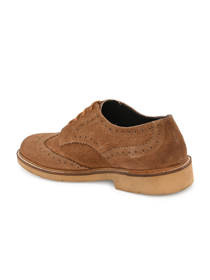 Men's Suede Leather Brogue Shoe