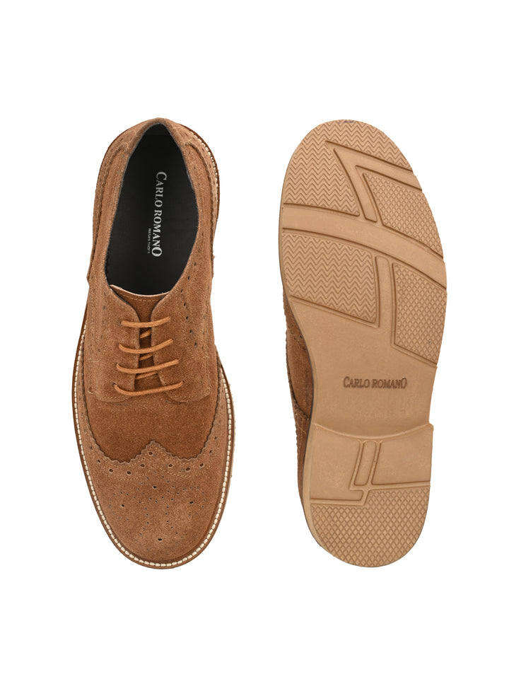 Men's Suede Leather Brogue Shoe