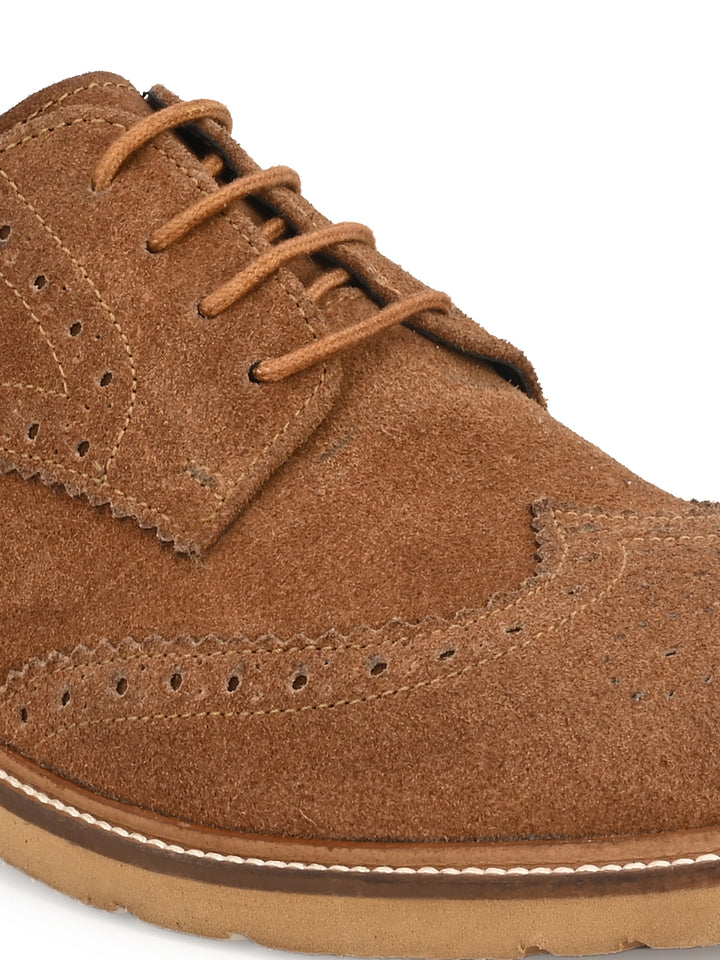 Men's Suede Leather Brogue Shoe