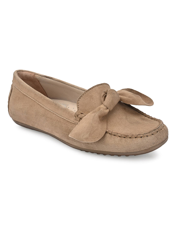 Women's Suede Leather Casual Loafer Moccasin
