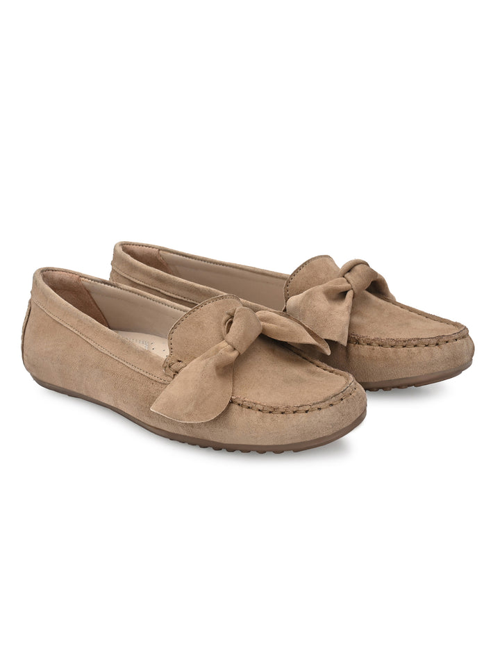 Women's Suede Leather Casual Loafer Moccasin