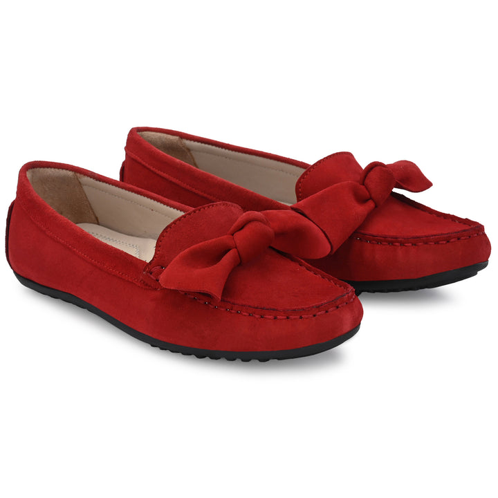 Women's Suede Leather Casual Loafer Moccasin