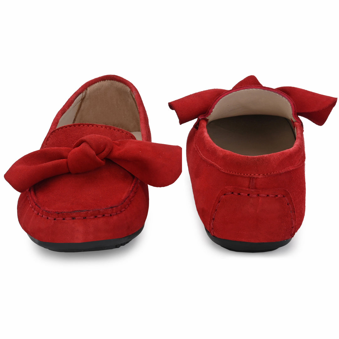 Women's Suede Leather Casual Loafer Moccasin