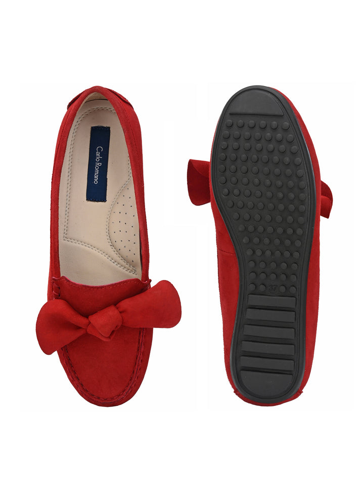 Women's Suede Leather Casual Loafer Moccasin