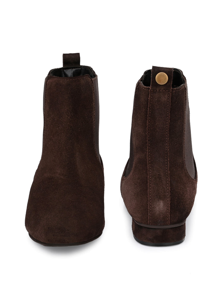 Women's Genuine Suede Leather Ankle Boots