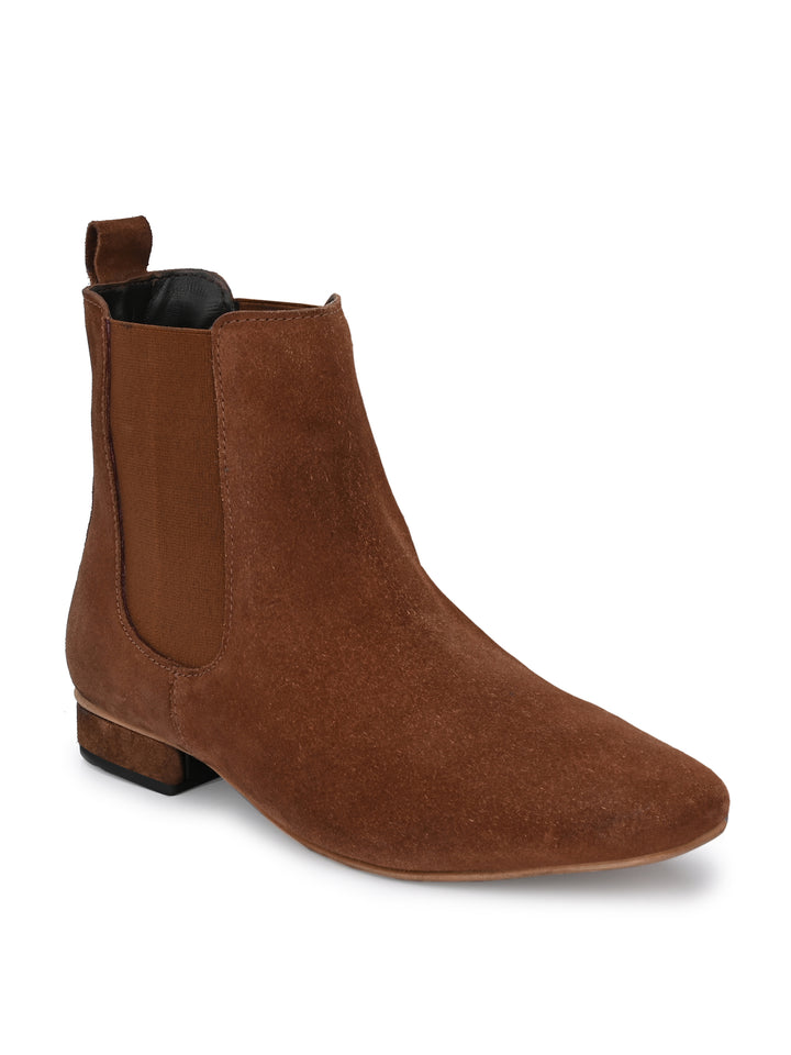 Women's Genuine Suede Leather Ankle Boots