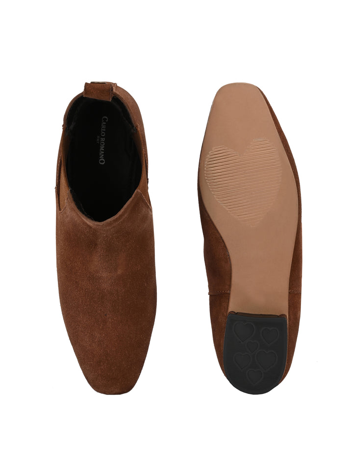 Women's Genuine Suede Leather Ankle Boots