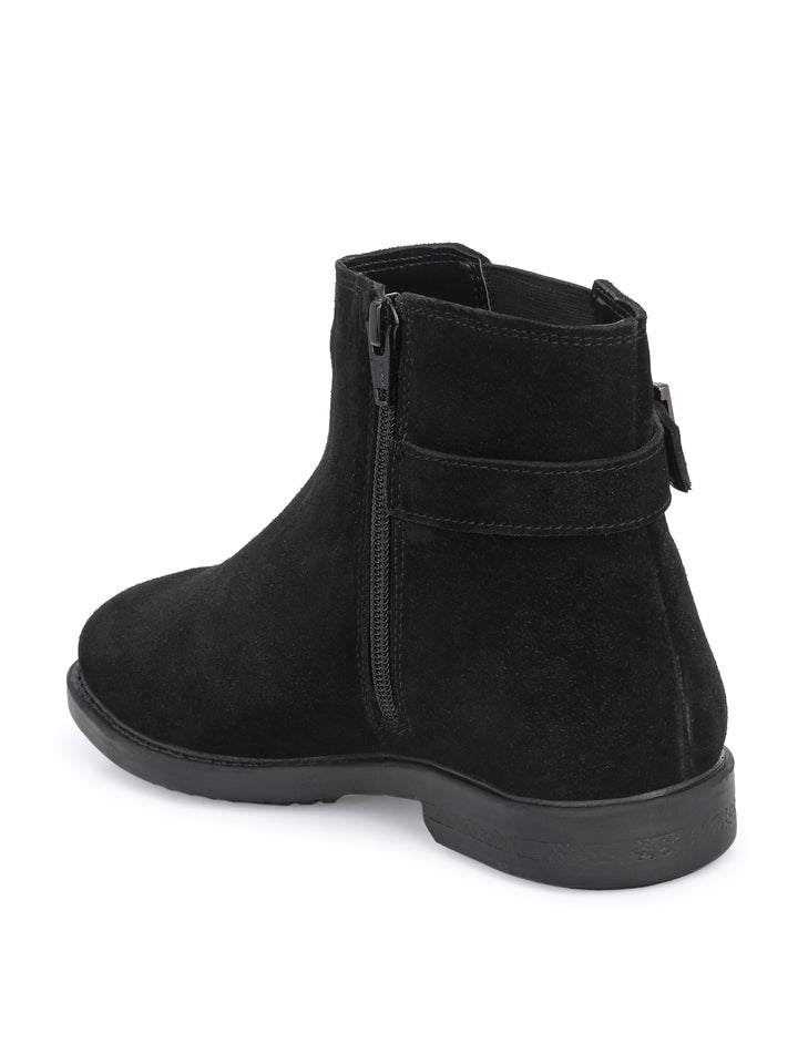 Dona Nova By Carlo Romano Women's Genuine Suede Leather Ankle Boot