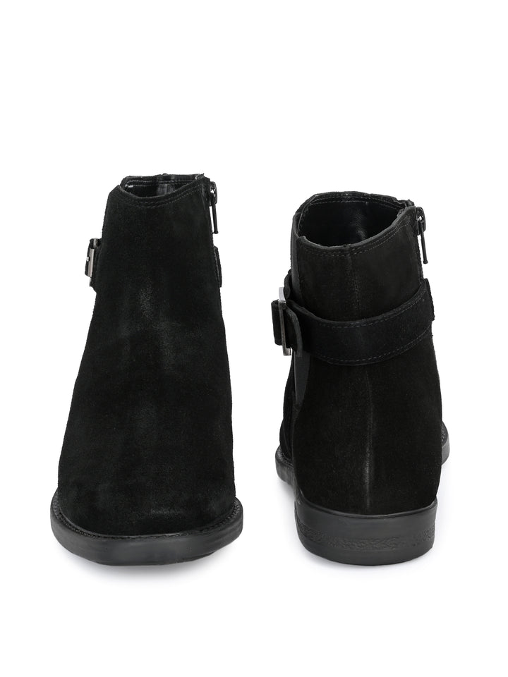 Dona Nova By Carlo Romano Women's Genuine Suede Leather Ankle Boot