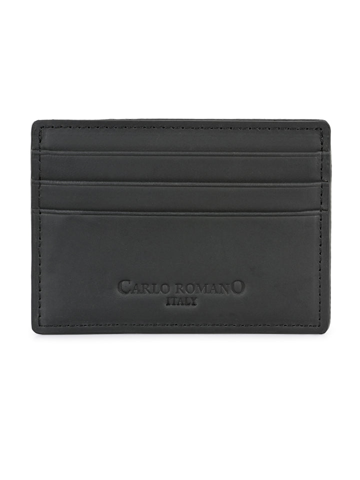 CARLO ROMANO BY WASAN SHOES GENUINE LEATHER / RFID SECURE CARD CASE