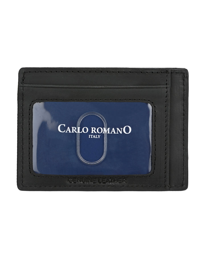CARLO ROMANO BY WASAN SHOES GENUINE LEATHER / RFID SECURE CARD CASE