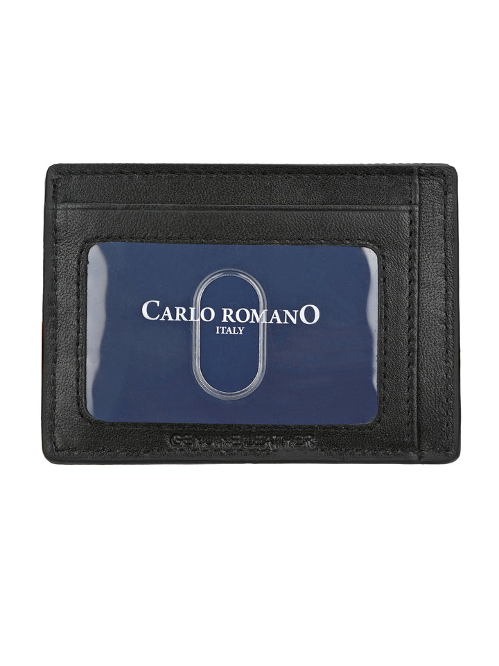 CARLO ROMANO BY WASAN SHOES GENUINE LEATHER / RFID SECURE CARD CASE