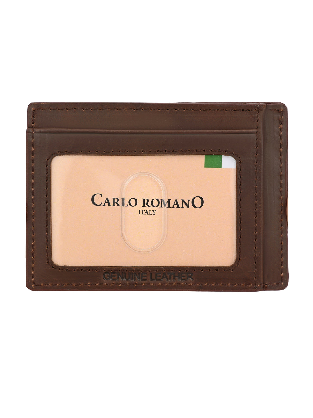 CARLO ROMANO BY WASAN SHOES GENUINE LEATHER / RFID SECURE CARD CASE