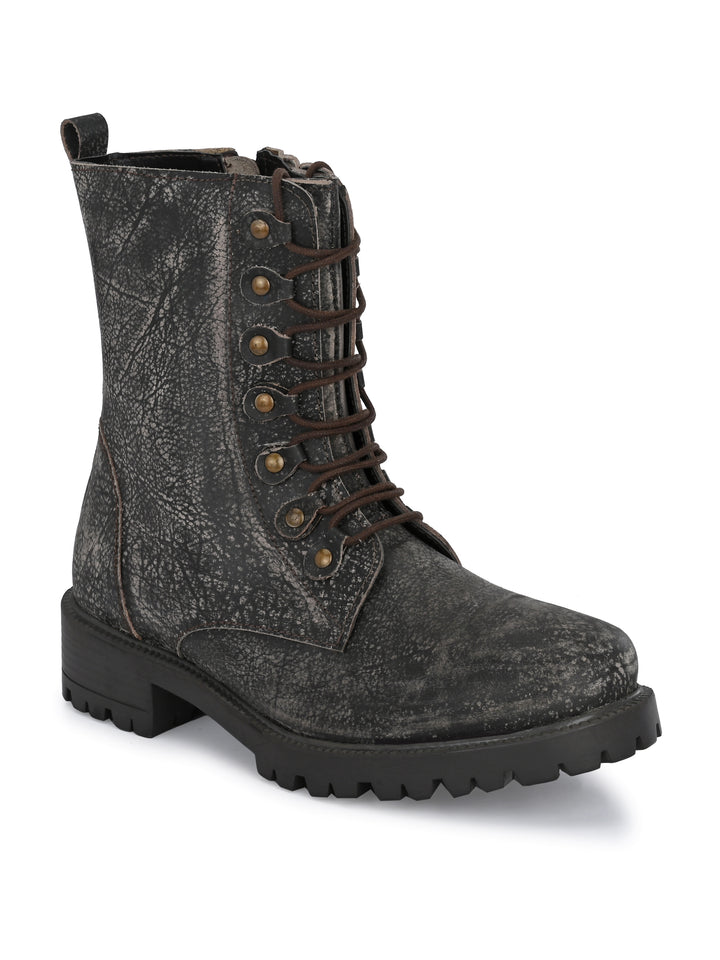 Dona Nova By Carlo Romano Women's Genuine Rub Off Leather Ankle Boot