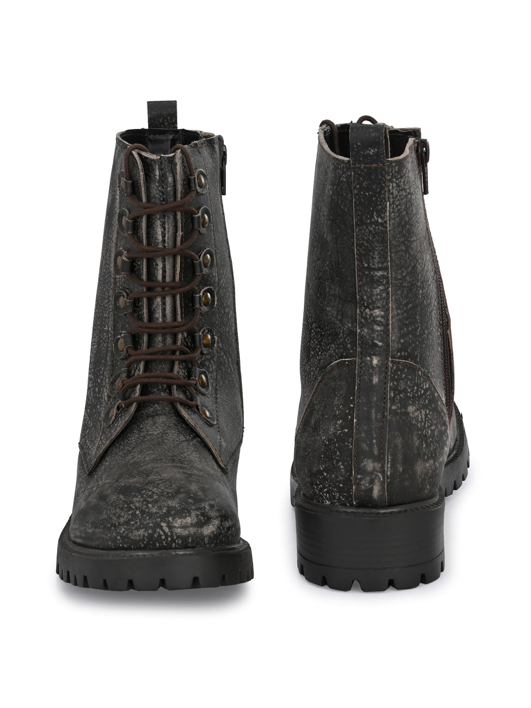 Dona Nova By Carlo Romano Women's Genuine Rub Off Leather Ankle Boot