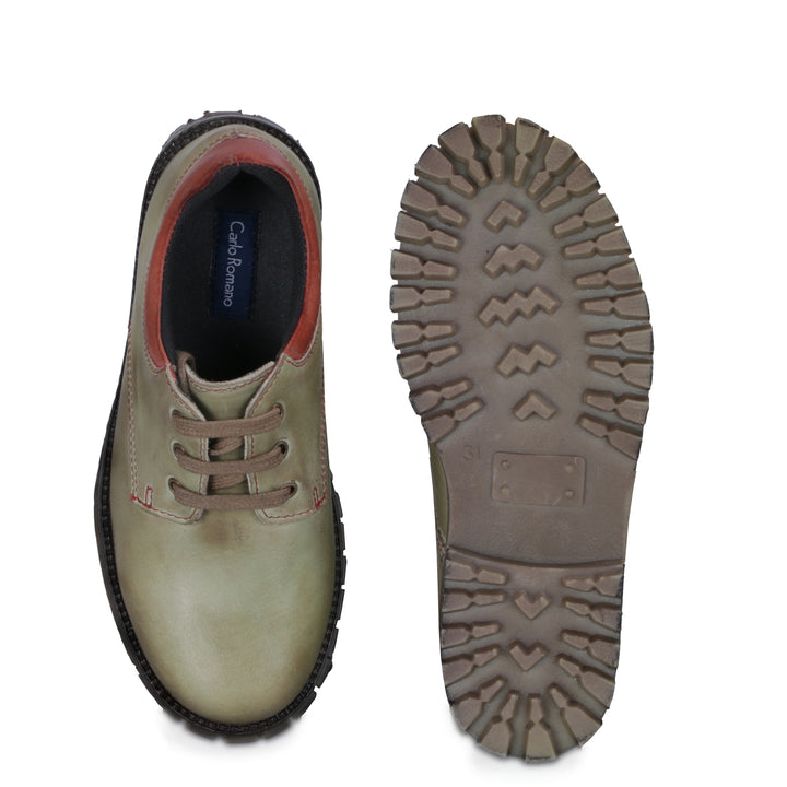 Burnish Leather Casual Shoes for Boys/Girls