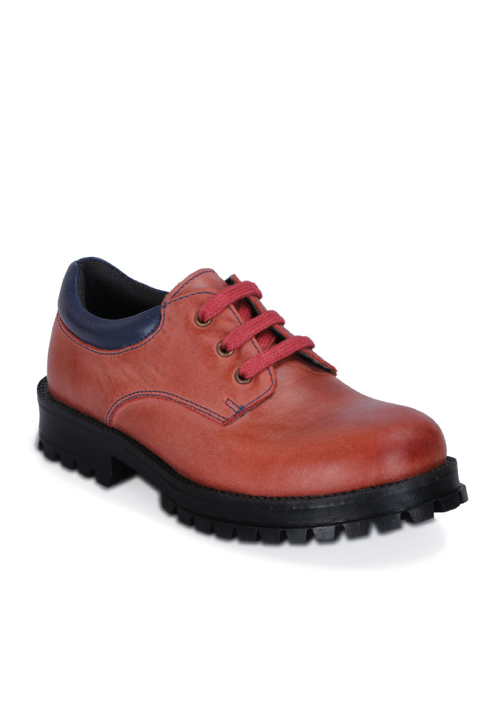 Burnish Leather Casual Shoes for Boys/Girls