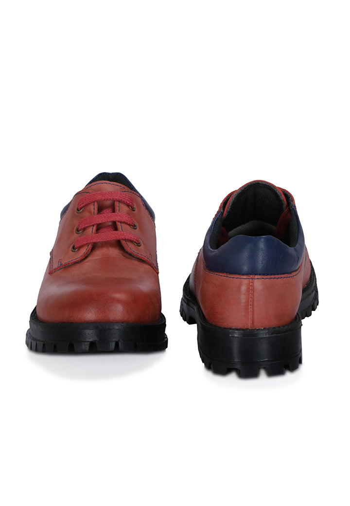 Burnish Leather Casual Shoes for Boys/Girls