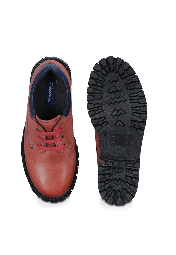 Burnish Leather Casual Shoes for Boys/Girls
