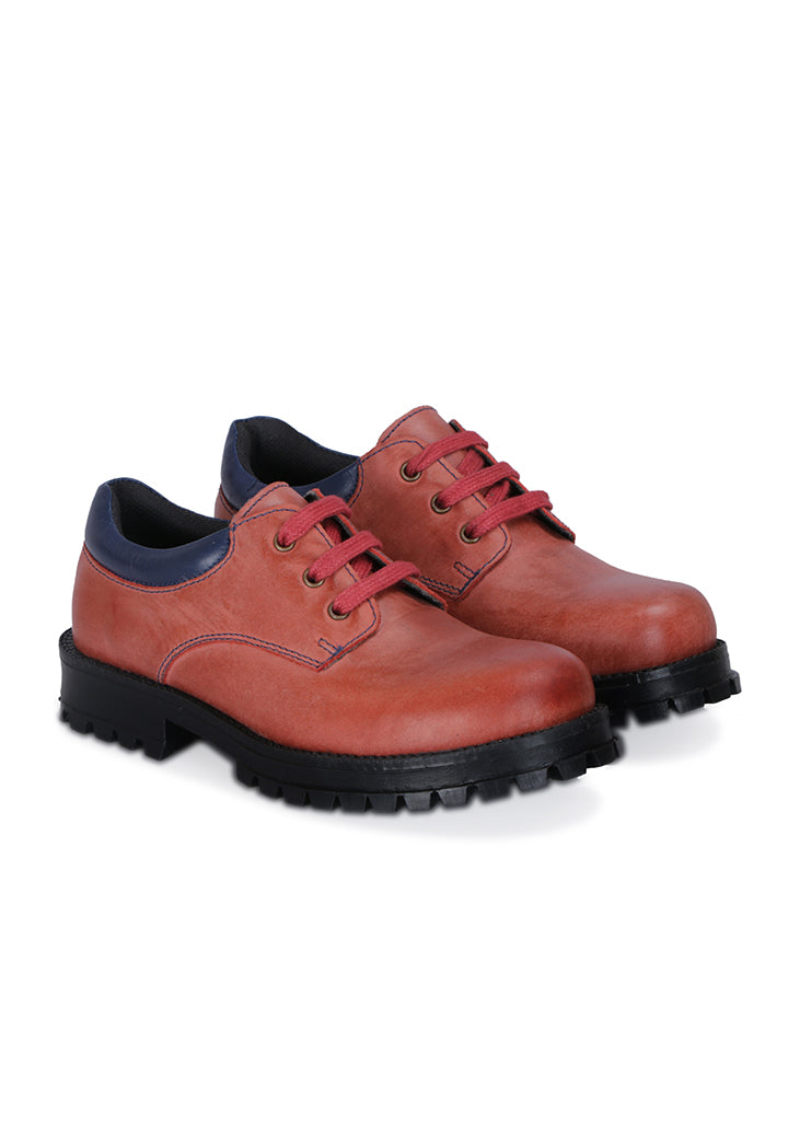 Burnish Leather Casual Shoes for Boys/Girls