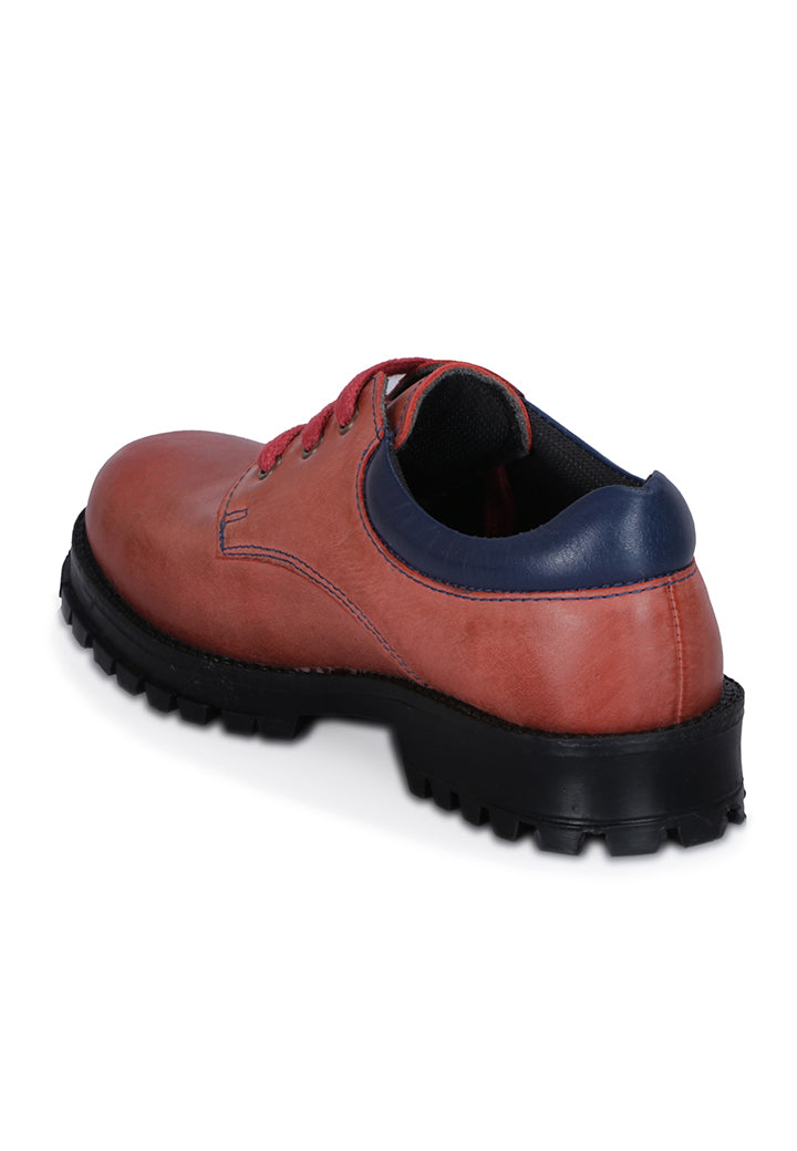 Burnish Leather Casual Shoes for Boys/Girls