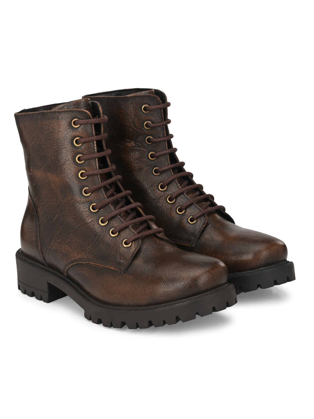 Women's Brush Off Leather Lace Up High Ankle Boot